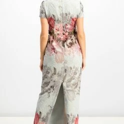 Adrianna Papell Floral Metalasse Sheath Dress - Ice Blue Multi 11 Adrianna Papell Floral Metalasse Sheath Dress - Ice Blue Multi -Adina's Brida store 0191937322805 FB RAW 4