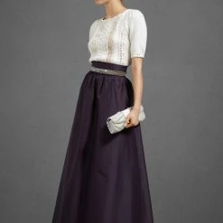 BHLDN Hitherto Beatific Ball Skirt - Aubergine