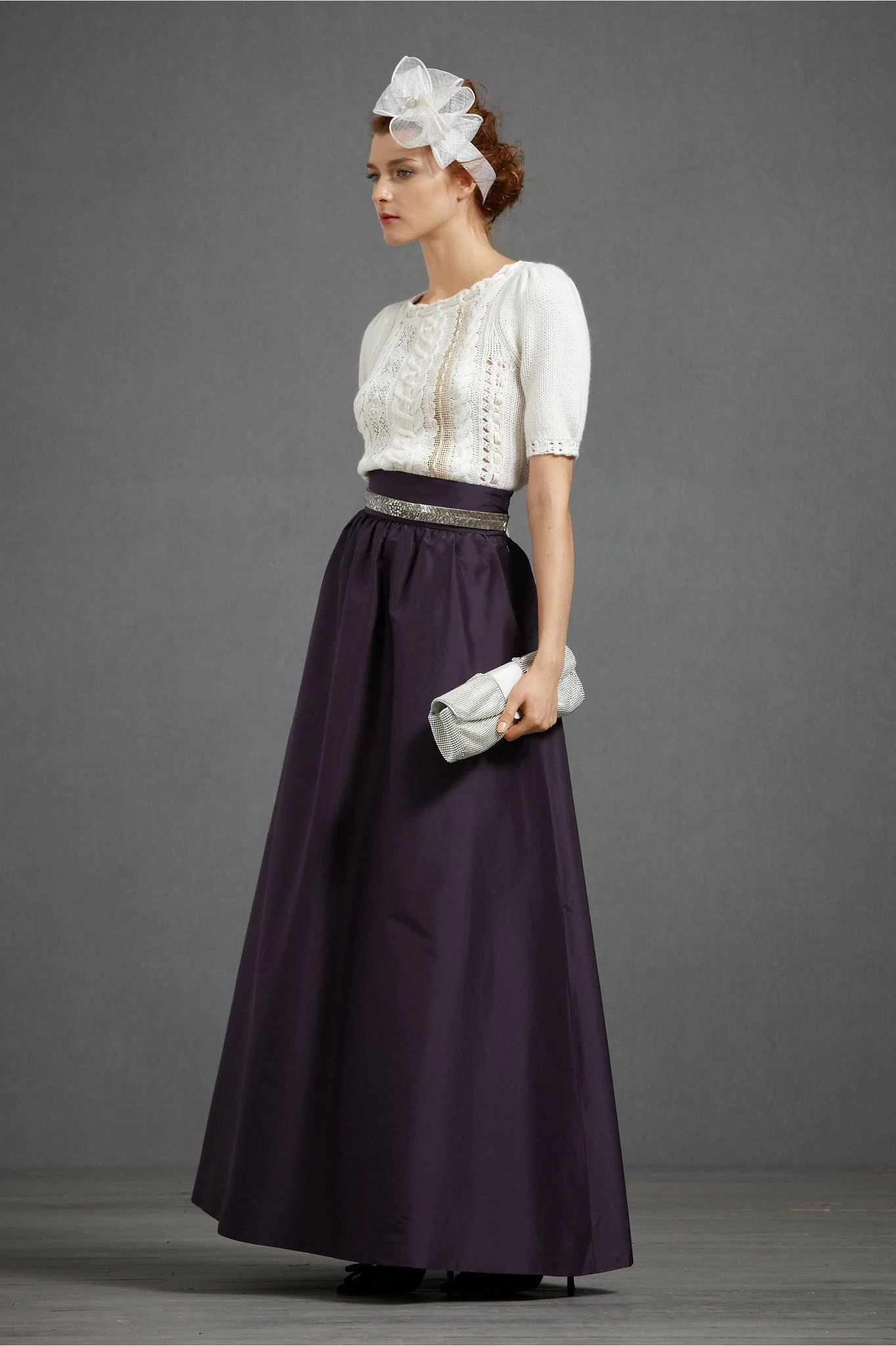 BHLDN Hitherto Beatific Ball Skirt - Aubergine