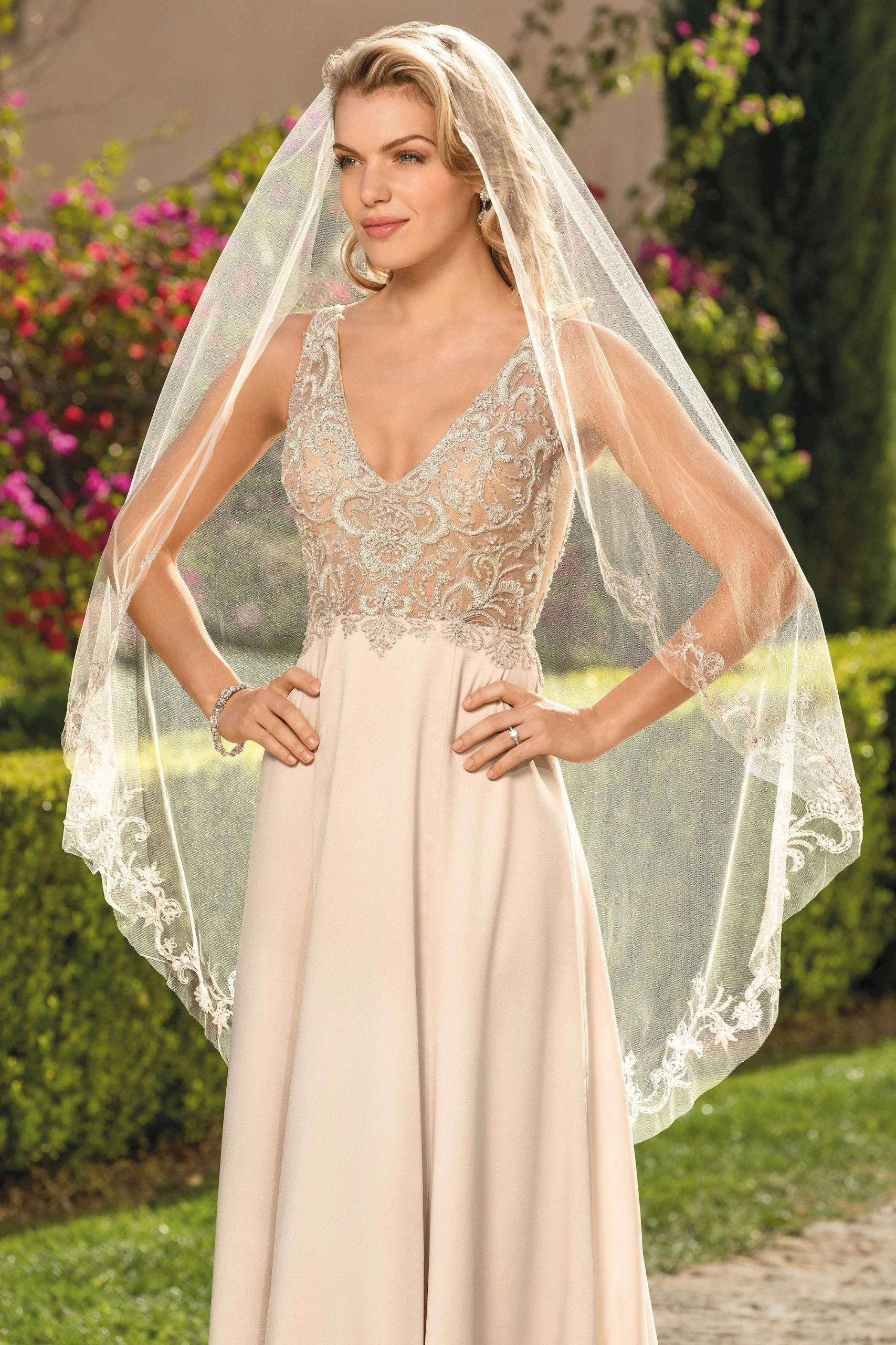 Casablanca Bridal Casablanca - 2344 Rosa Sample Gown - Image 4