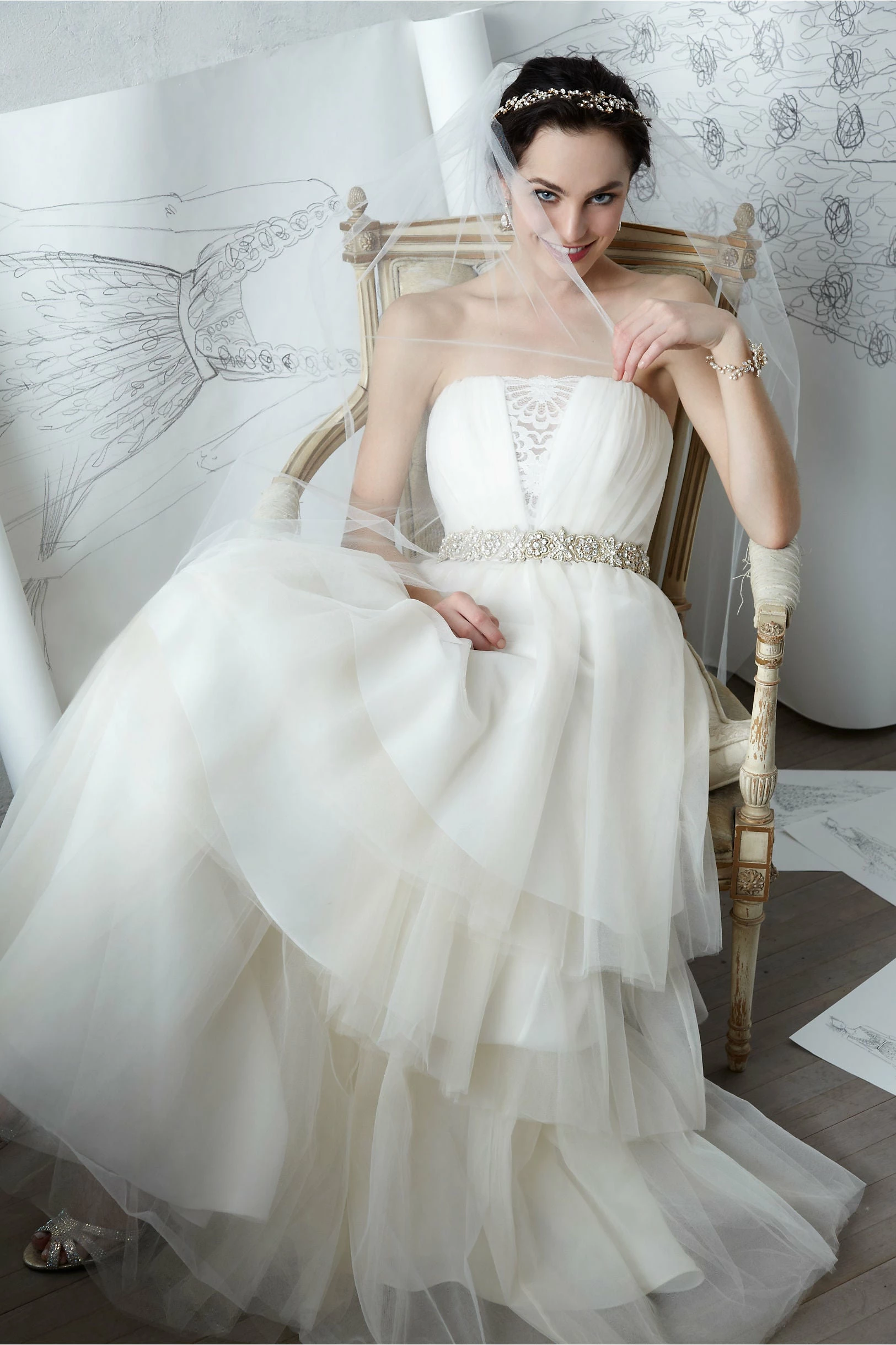 BHLDN Badgley Mischka Faye Gown - Image 4