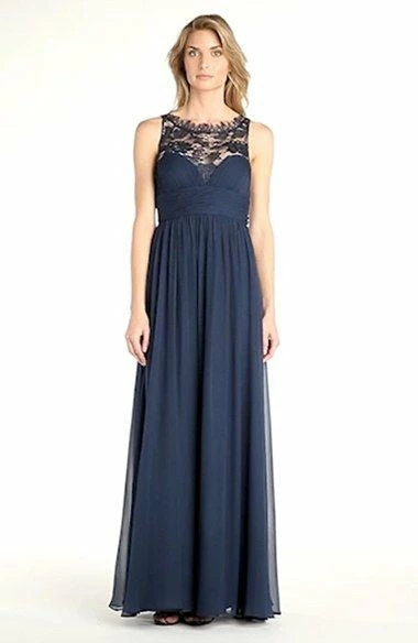 Aidan Mattox Embellished Lace & Silk Chiffon Gown - Twilight - Image 3