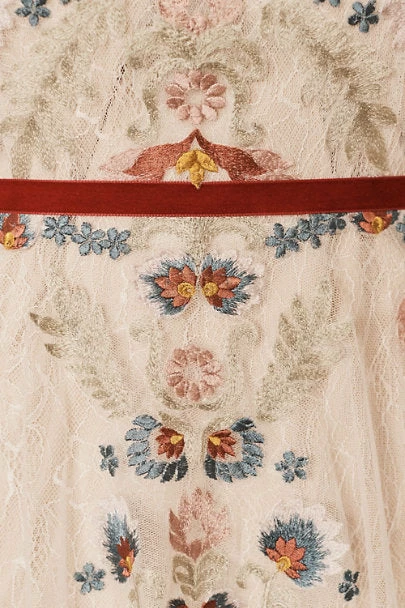 BHLDN Willowby Heartleaf Gown - Ivory Multi - Image 11