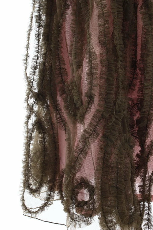 BHLDN Emerald Mist Dress - Charcoal Gray / Blush Lining - Image 8