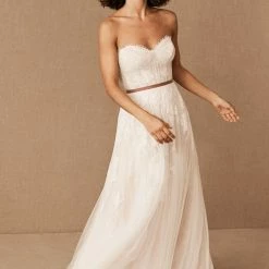 BHLDN Willowby Geranium Gown