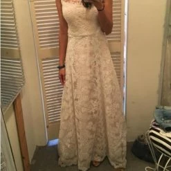 BHLDN Tadashi Shoji Lyra Gown 13 BHLDN Tadashi Shoji Lyra Gown -Adina's Brida store BHLDN A line Ivory 2017 110063