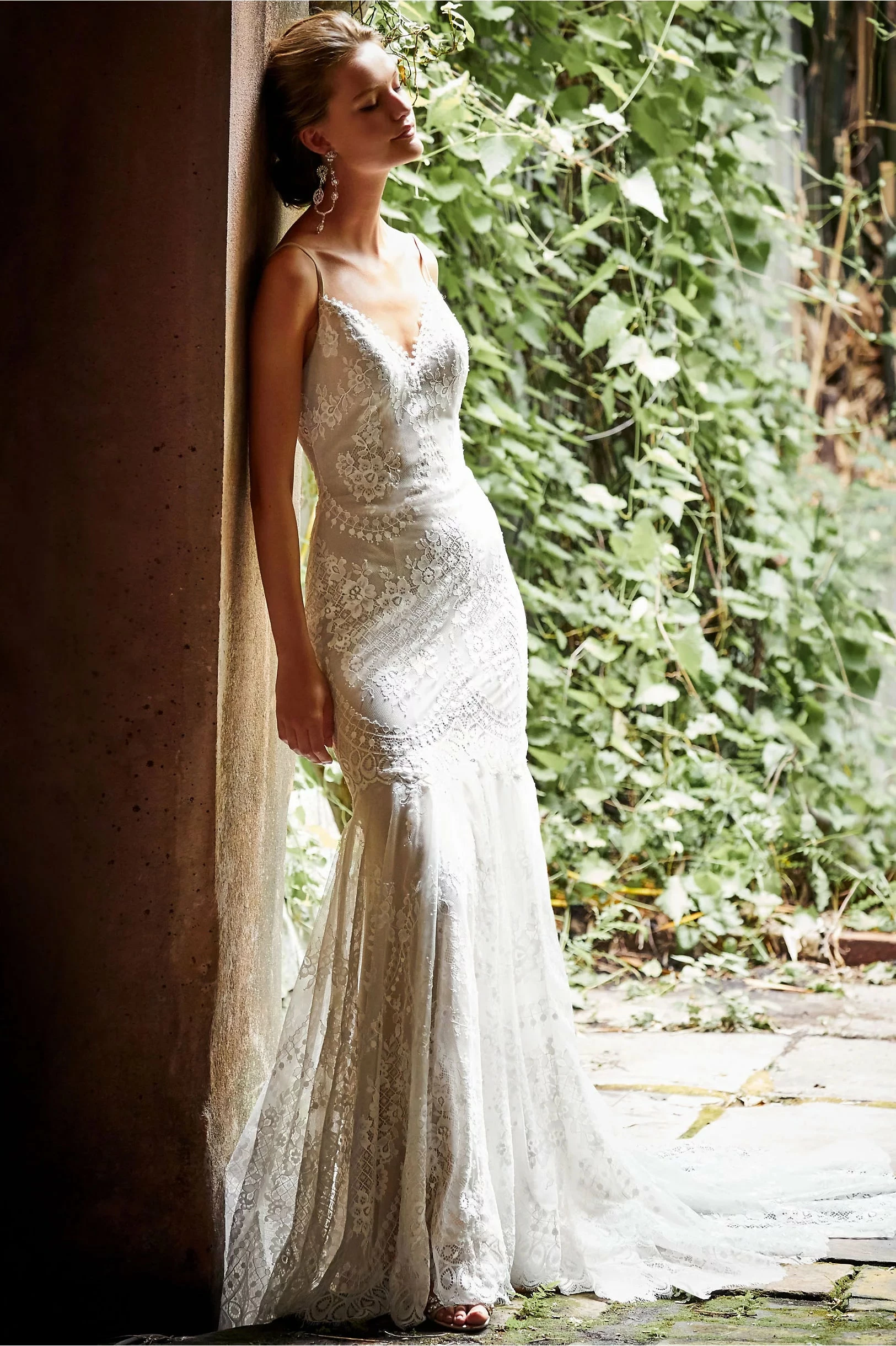 BHLDN Cascading Lace Gown - Image 4