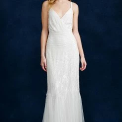 J. Crew Harper Beaded Mermaid Wedding Gown