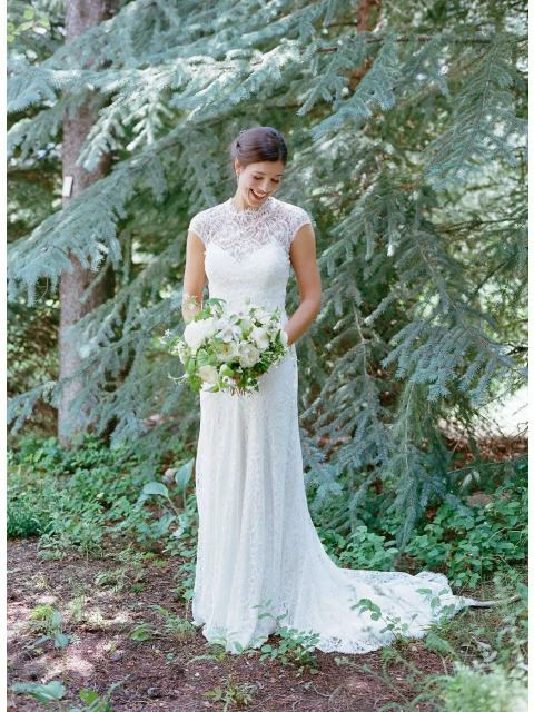 Rebecca Schoneveld - Deya Lace Topper Cap Sleeve 6 Rebecca Schoneveld - Deya Lace Topper Cap Sleeve - Image 4