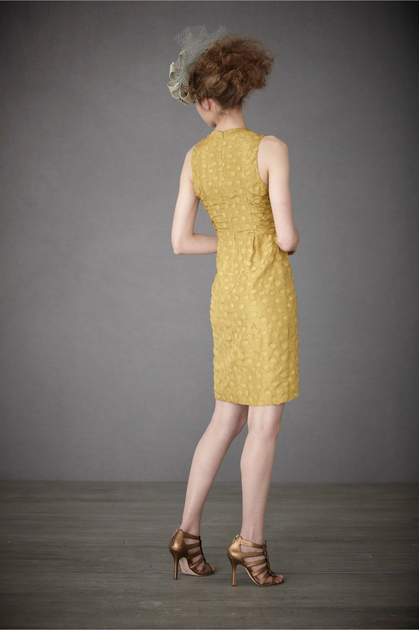BHLDN Tethered Dots Dress - Lemongrass - Image 2