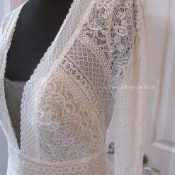 BHLDN Wtoo Summer Gown -Adina's Brida store TheLastMinuteBrideWtoobyWattersstyleSummer13101RbhldnboholongsleevelacebhldnaffordableweddingdressIMG 9195