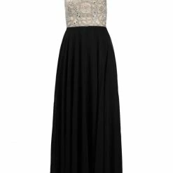 BHLDN Aidan Mattox Regina Gown - Champagne & Black 17 BHLDN Aidan Mattox Regina Gown - Champagne & Black -Adina's Brida store aidan mattox md1e200982 champagne