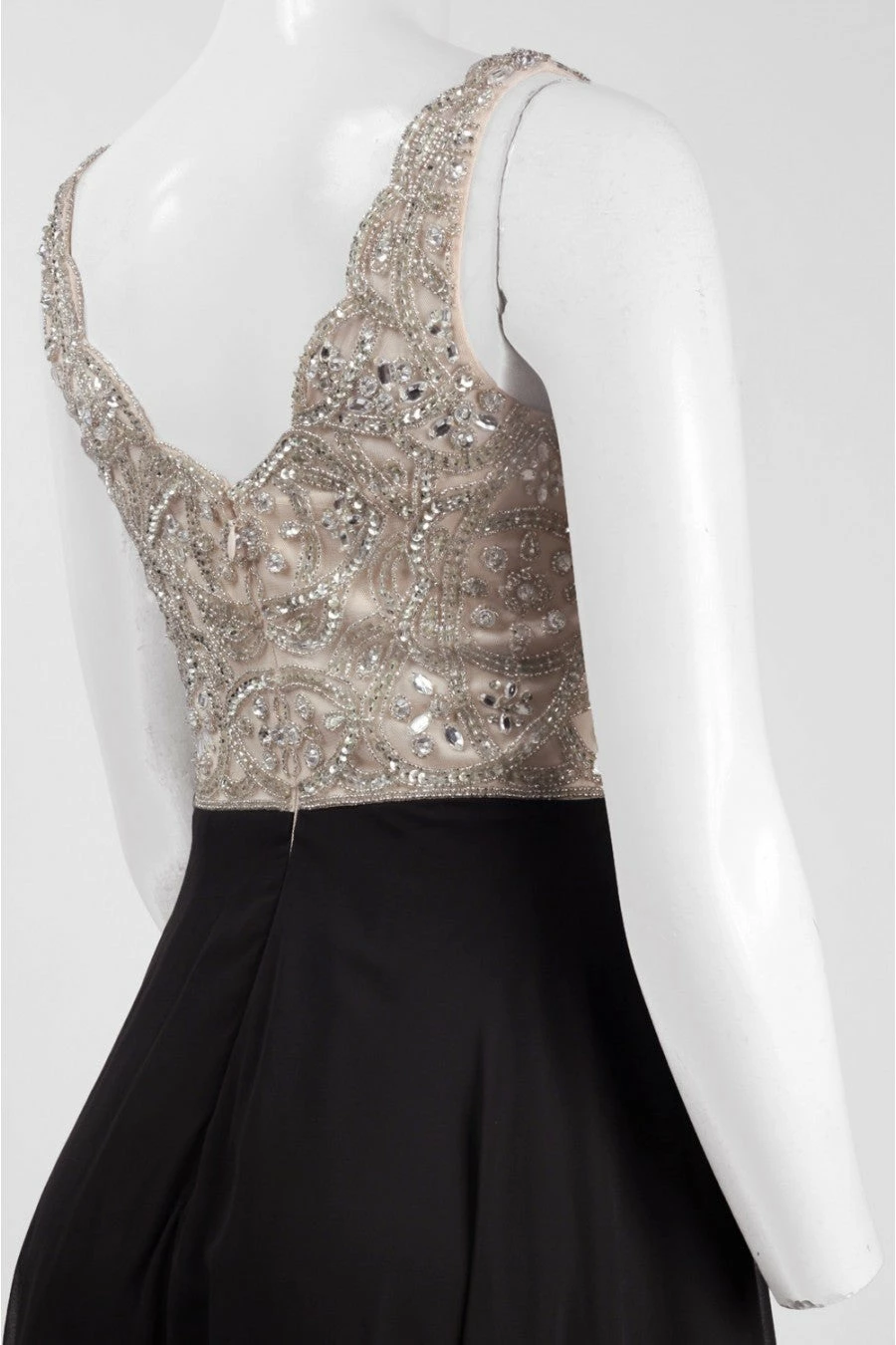 BHLDN Aidan Mattox Regina Gown - Champagne & Black 9 BHLDN Aidan Mattox Regina Gown - Champagne & Black - Image 7