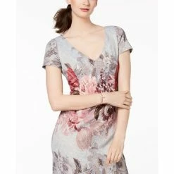 Adrianna Papell Floral Metalasse Sheath Dress - Ice Blue Multi 9 Adrianna Papell Floral Metalasse Sheath Dress - Ice Blue Multi -Adina's Brida store m 5d31aafb63d6a8b09f1fac97