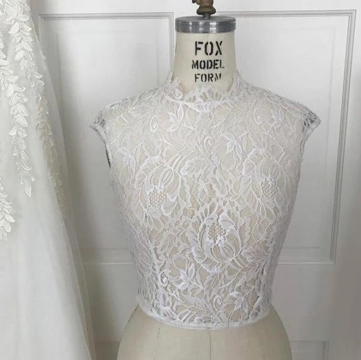 Rebecca Schoneveld - Deya Lace Topper Cap Sleeve 15 Rebecca Schoneveld - Deya Lace Topper Cap Sleeve -Adina's Brida store rebecca schoneveld ivory lace deya top vintage wedding dress size 8 m 2 0 960 960