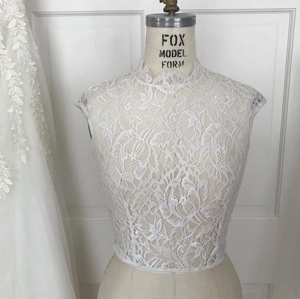 Rebecca Schoneveld - Deya Lace Topper Cap Sleeve 9 Rebecca Schoneveld - Deya Lace Topper Cap Sleeve - Image 7