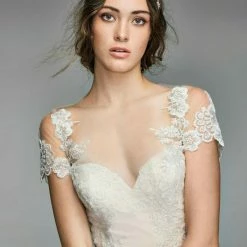 Willowby Elara Illusion Lace Topper